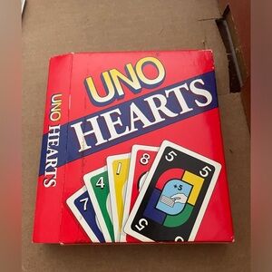 Vintage Mattel Uno Hearts Card Game 1995 Complete Game Gently Used